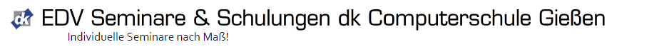 DK Computerschule Seminare, Trainings, Schulungen